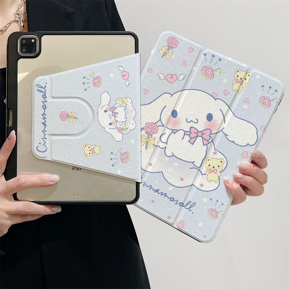 

Чехол для Apple iPad 10th 10.9 11th A16 Mini 6 7 Air 5 4 3 Rotation Cover 10.2 9th 8th 7th Pro 11 Air 2025 pro10.5 Cinnamoroll