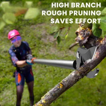 AIRAJ 고고도 전정 가위, 스테인리스 스틸 텔레스코픽 막대, 과일 캔, 사과 및 전문 가위, 1 ~ 3m