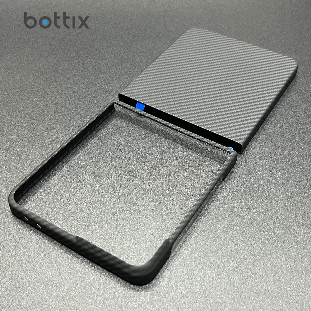 

Light Weight Carbon Fiber Case For Samsung Galaxy Z Flip7 Cover Anti-Fingerprint Aramid Ultra Thin Back Shell Skin+Front Frame