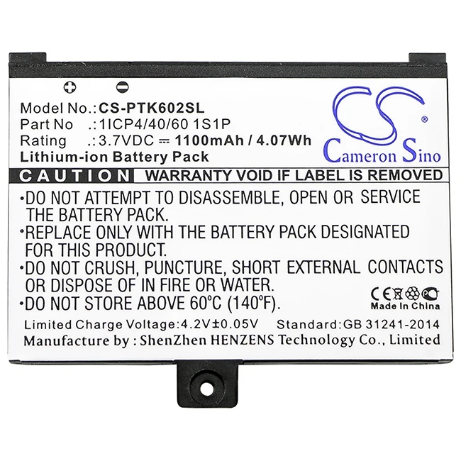 

Cameron Sino 1100mAh E-reader Battery for Pocketbook Pro 602, 603, 612, 902, 903, 912, 920, 920.W