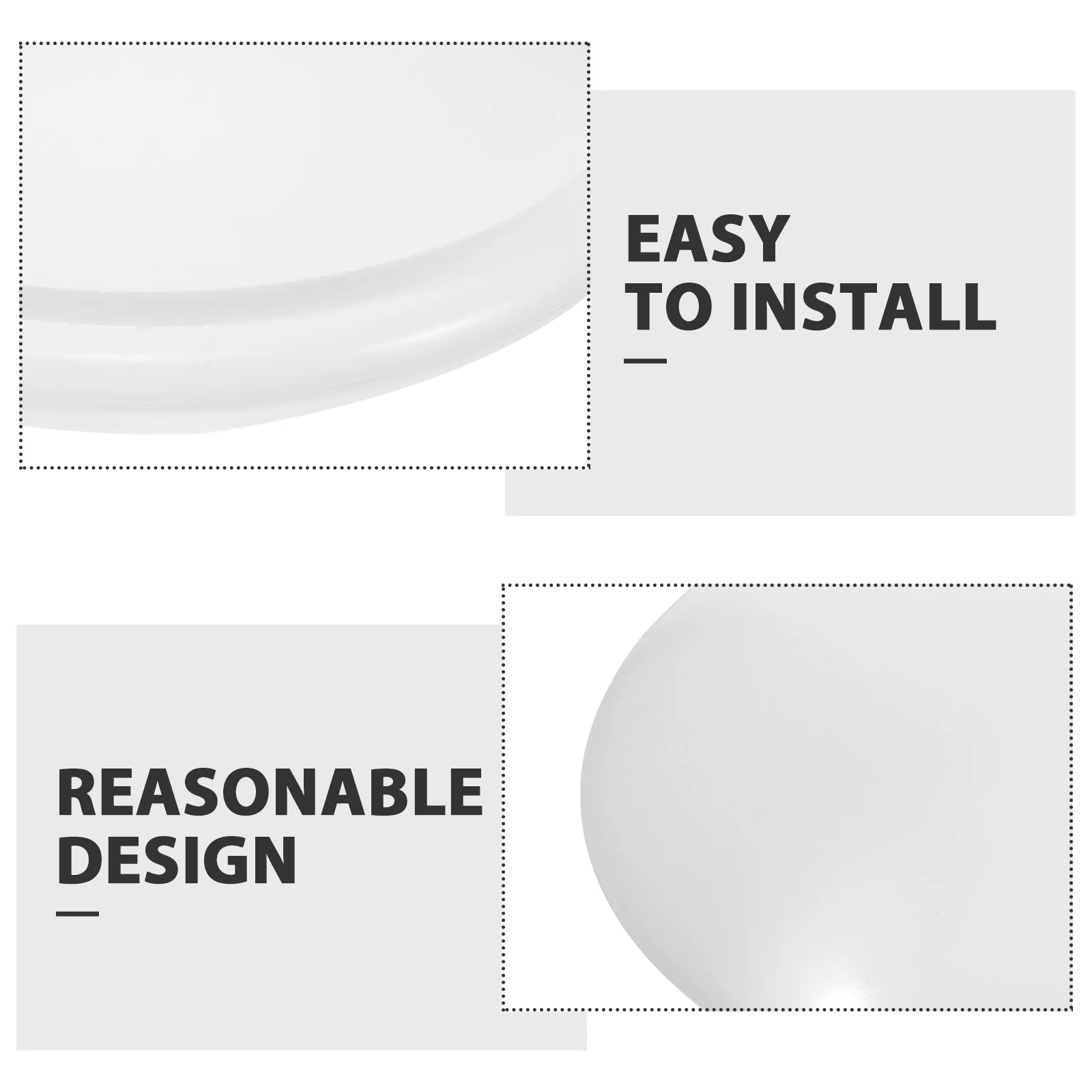 

2Pcs Ceiling Light Cover Replacement Plastic High Transmittance Round Lampshade for Bedroom Kitchen Bathroom Light Shades