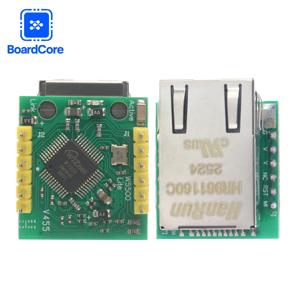 USR-ES1 W5500 Chip SPI para LAN/Ethernet Conversor Módulo TCP/IP Compatível com WIZ820IO