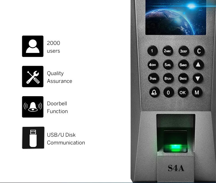 Autônomo Biométrico Fingerprint Access Control, Autônomo, Autônomo, Autônomo, Software Livre, ZK, F18