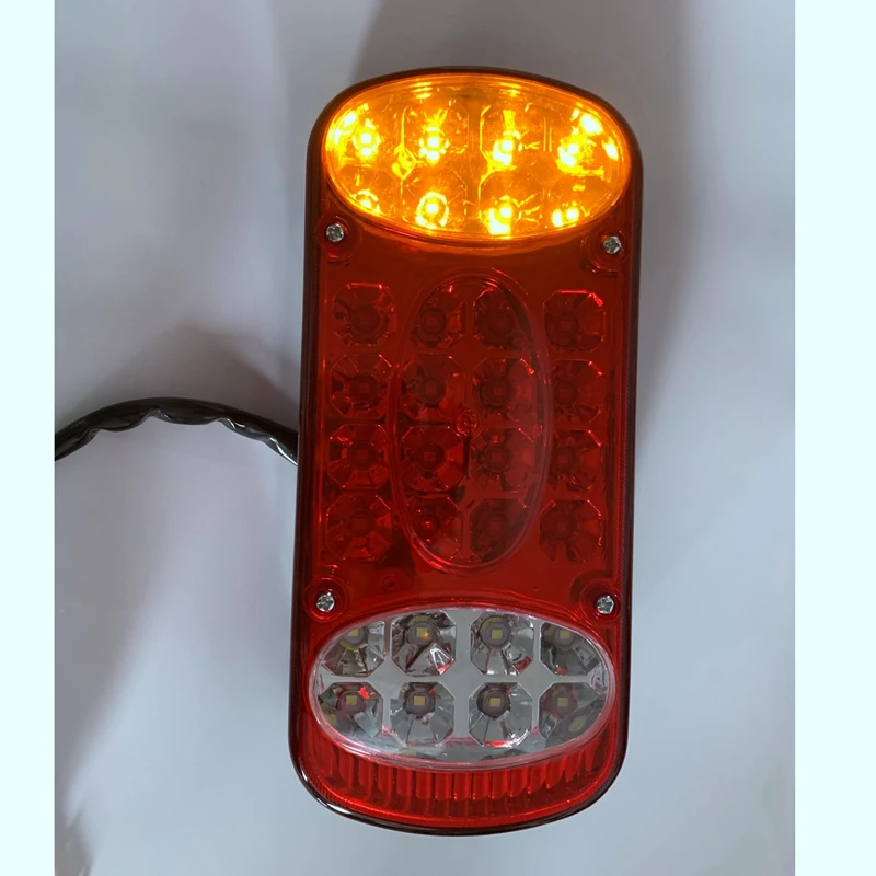 12V-24V 32LED Truck Tail Light Bar Turn Signal Running Brake Reverse Trailer Taillight For Trailer Flatbed Trucks