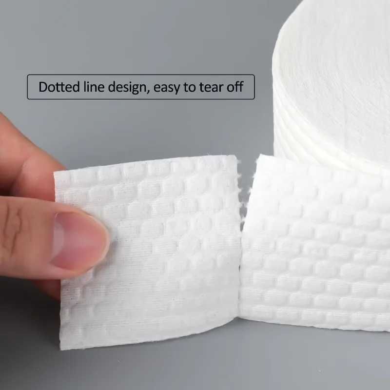 1 Roll Lint-Free Nail Wipes, Soft Absorbent Non-woven Pads for Gel Nail Prep, Nail Art, Hand & Foot Care view 4