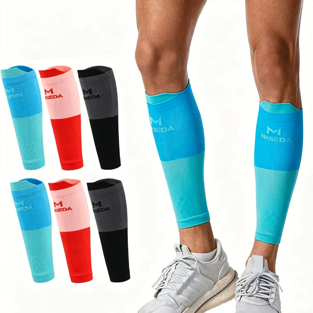 1 Paar Waden-Kompressionsmanschetten, multifunktionale elastische Kompressions-Wadensocken, Design mit abgestufter Unterstützung