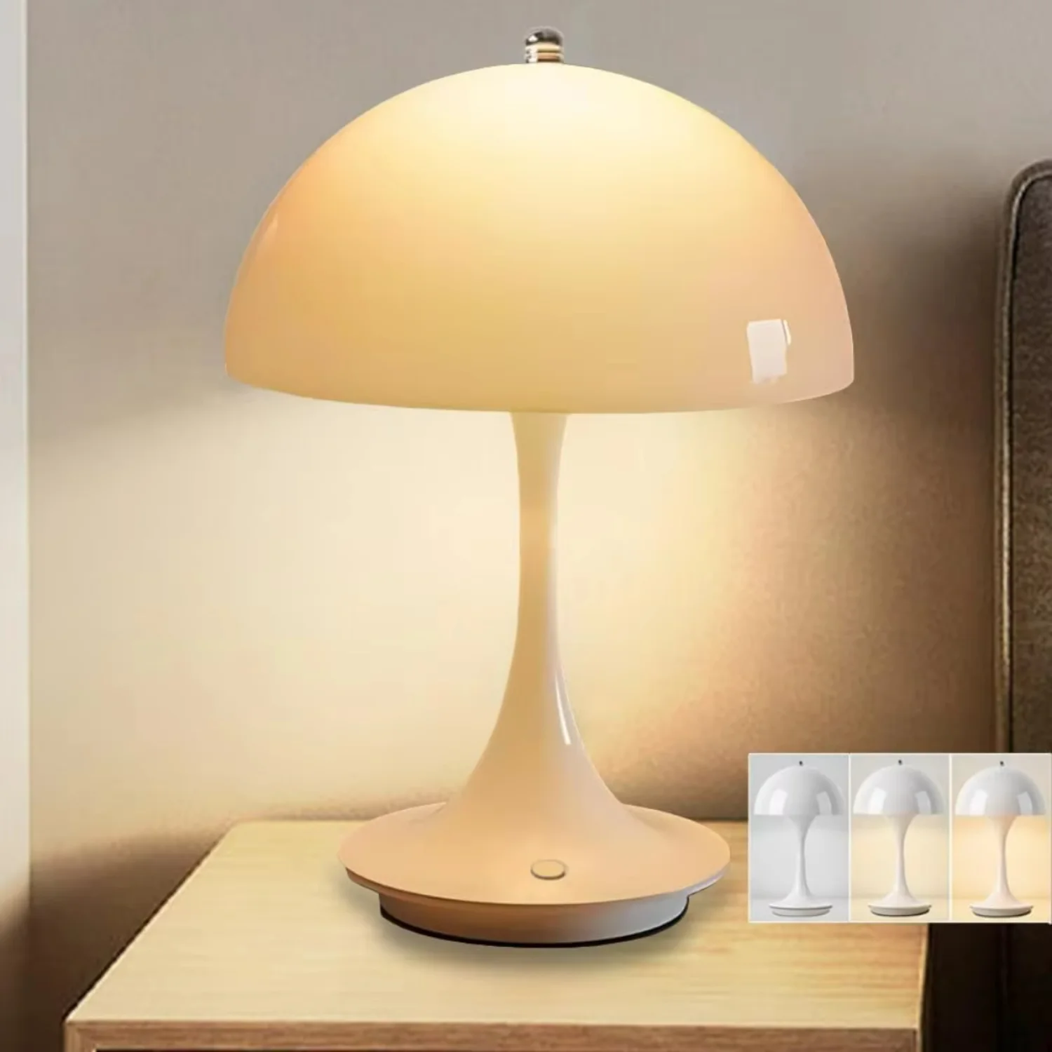 Table Lamp   Sensor Desktop Night Light Rechargeable Wireless Reading Lamp  Restaurant Hotel  Bedroom Decor Light