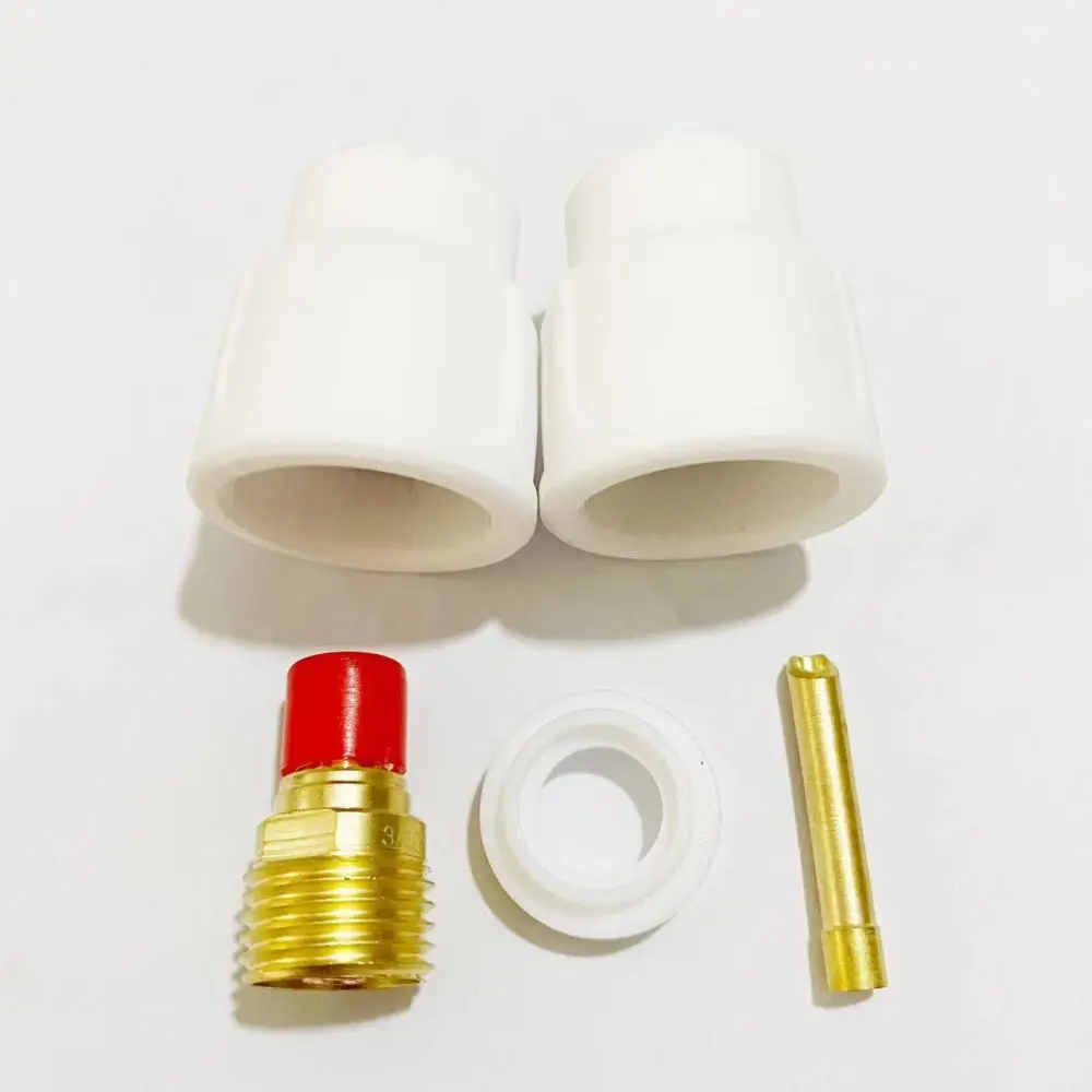 TIG Welding Ceramic Shielding Cup With Filter Net Premium Argon Arc Welder Nozzle Replacement Torch Spare Parts