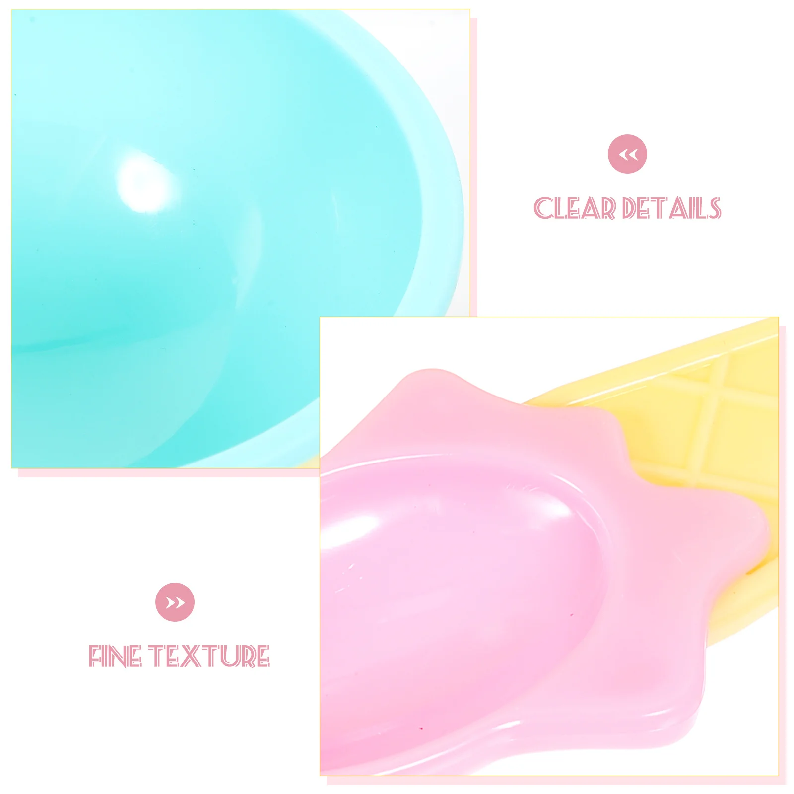 

1Set Ice Cream Bowls Plastic Creative Design Small Multi Function Dessert Bowls for Kids Ice Supplies