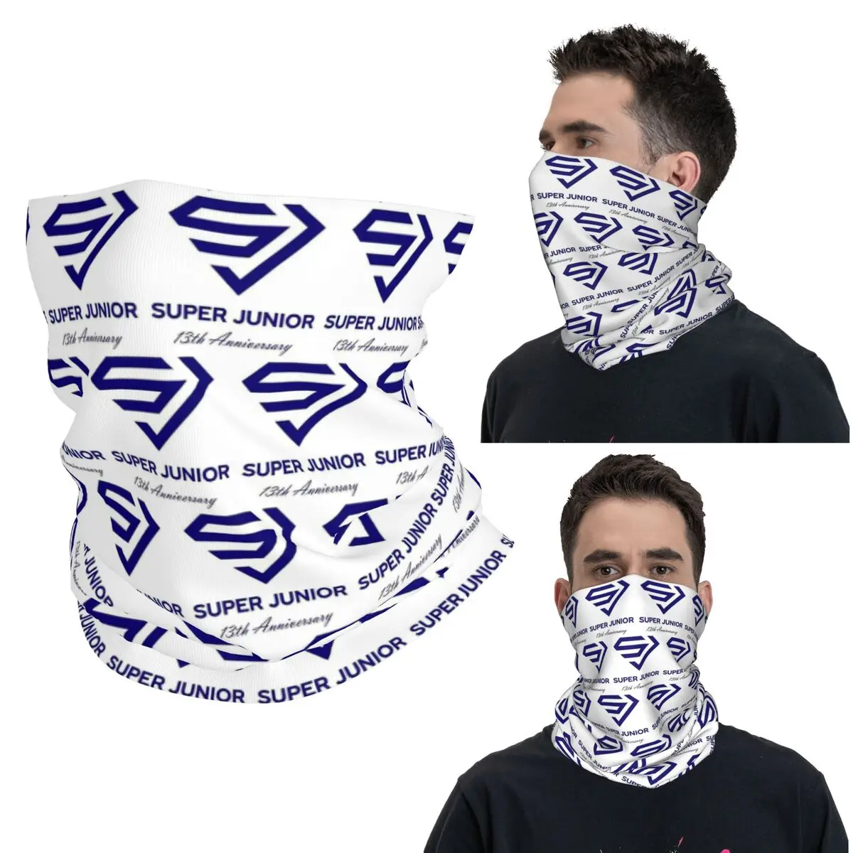 

Бандана с логотипом Super Junior, шарф для лица с принтом, многофункциональная Балаклава унисекс для взрослых