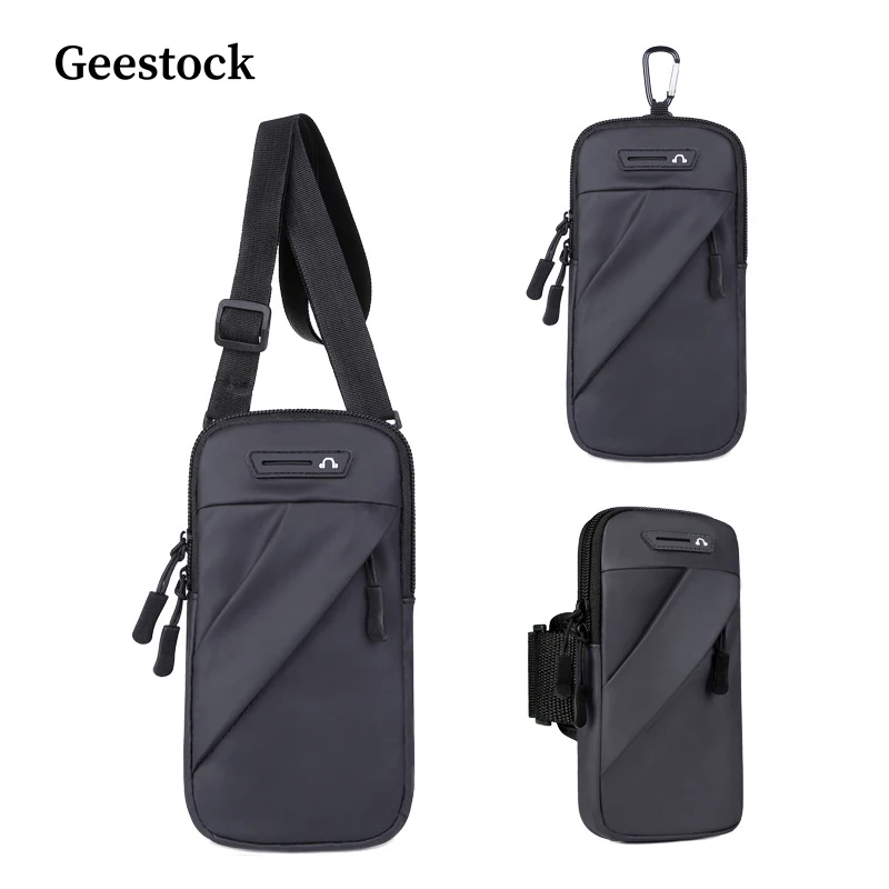 

Geestock New Wrist Bag Sport Men Chest Bag Crossbody Designer Waterproof Waist Bags for Women Elastic Fitness Mobile Phone Bag