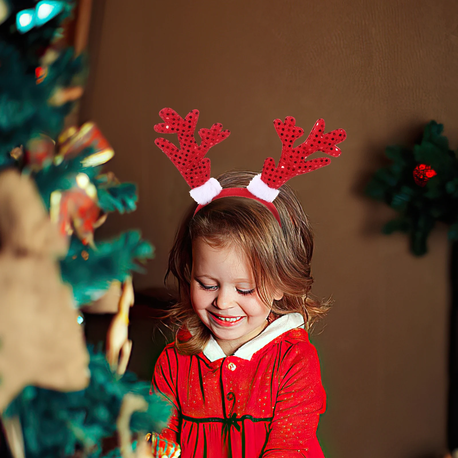 

6Pcs Xmas Headbands Christmas Antler Cat Ear Hairband Festival Party Hair Accessories Holiday Hairband Xmas Headband