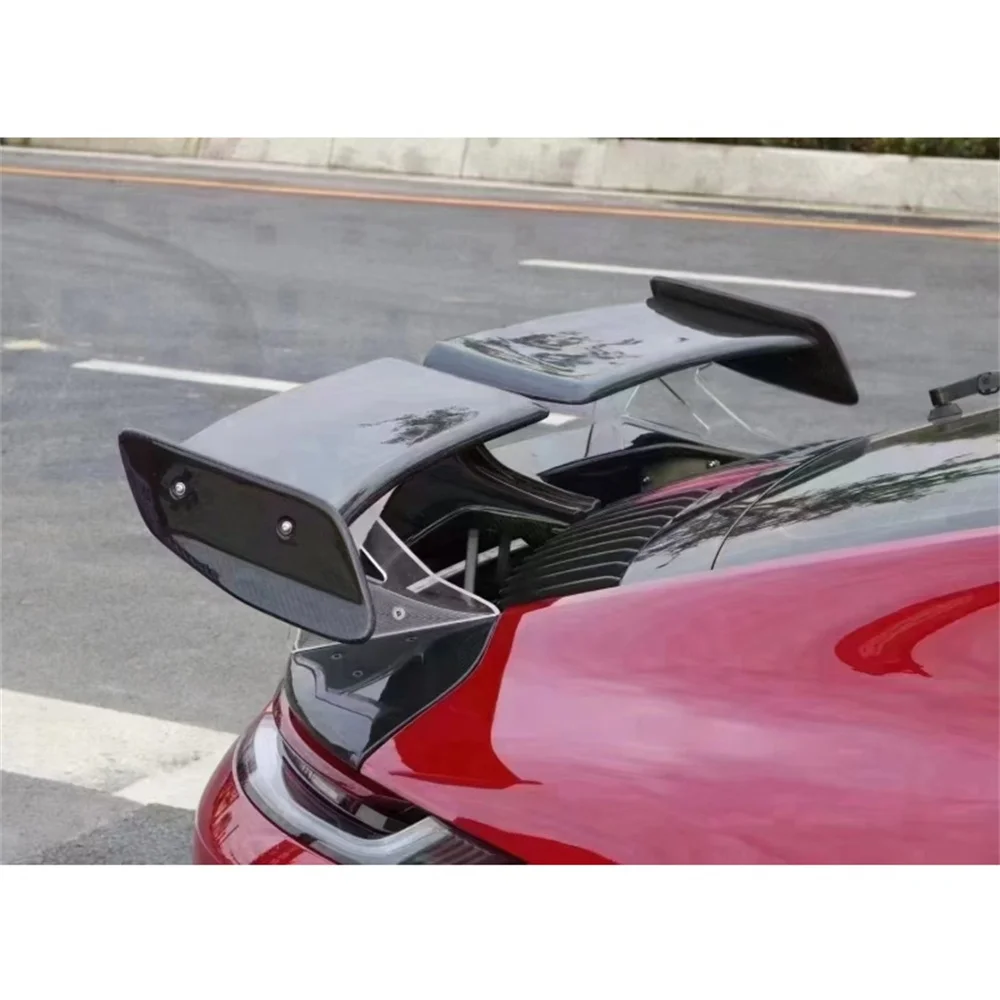 

TE Style Genuine Carbon Fiber Forging Pattern Rear Trunk Spoiler Wing Body Kit for Porsche 992
