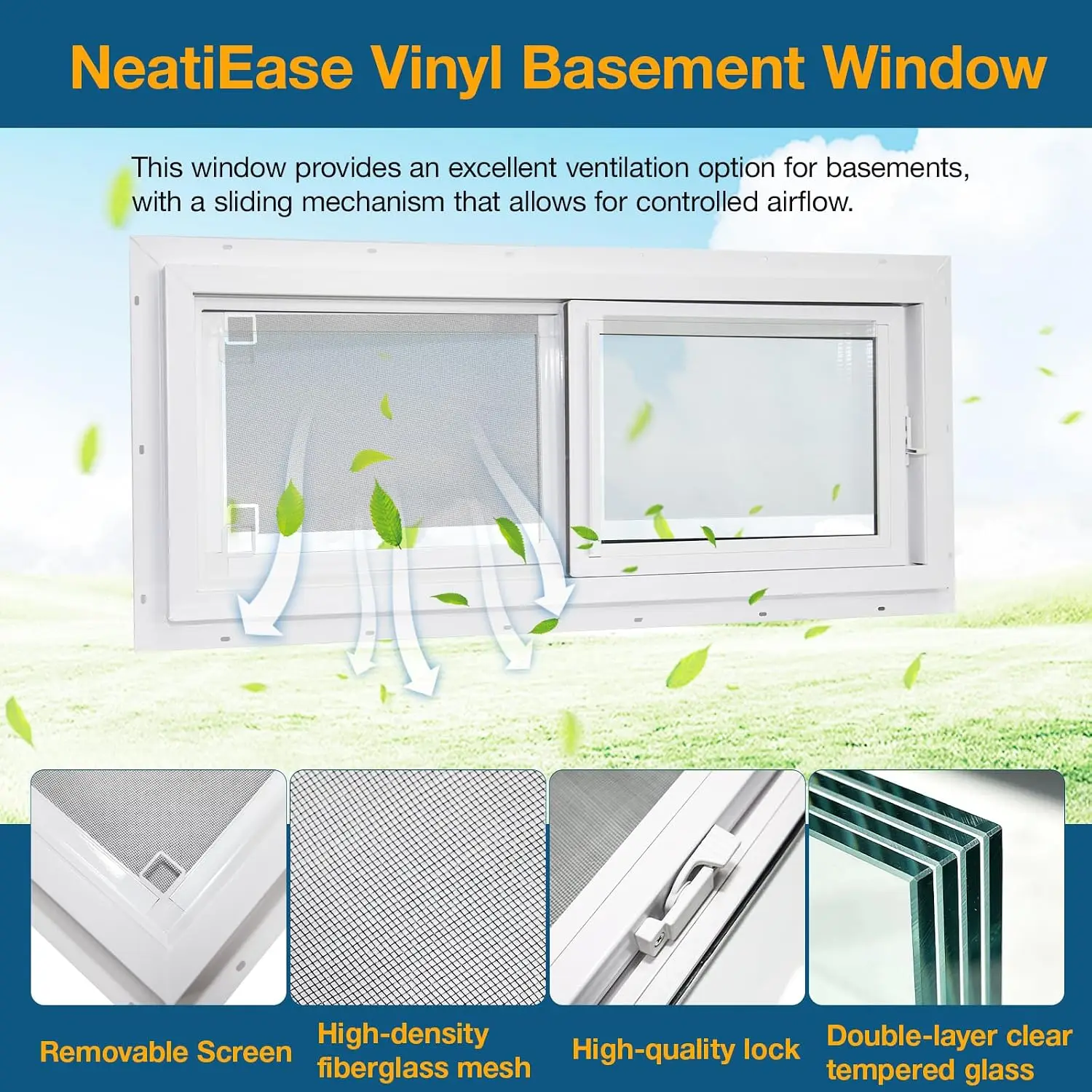 NeatiEase Basement Window, 36