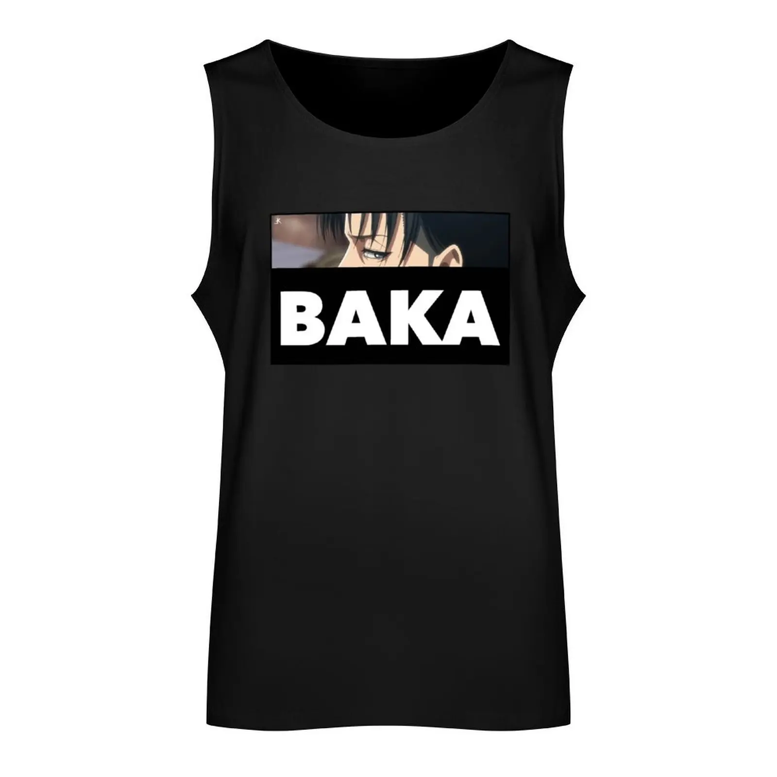 Baka Levi Ackerman AoT Tank Top Man clothes for gym Men's sleeveless