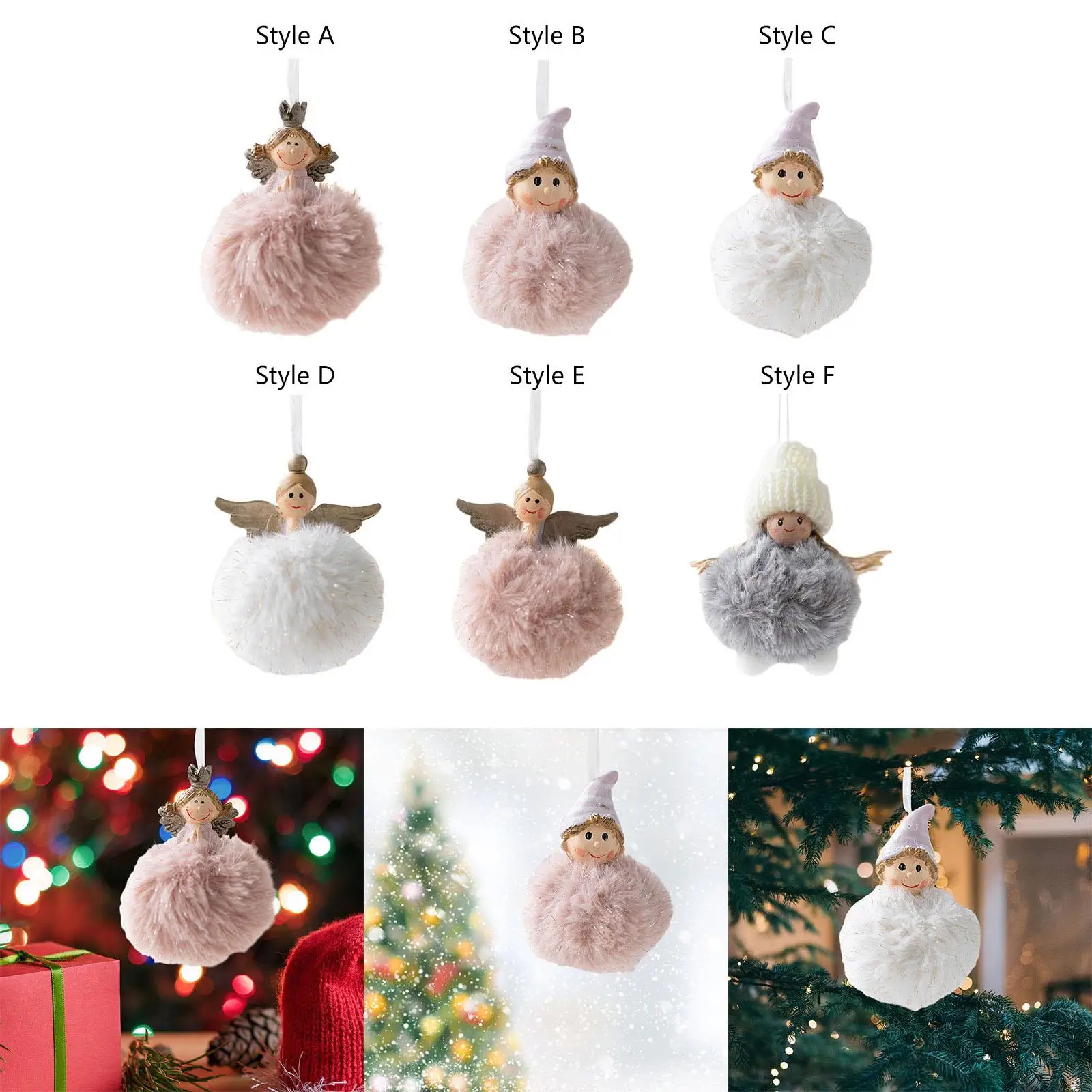 Christmas Angel Girl Hanging Decorations Indoor Collection Gifts Hanging Pendant image 3