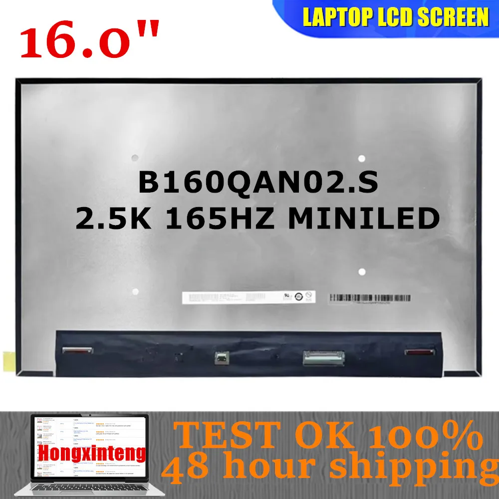 

Original NEW B160QAN02.S 16INCH MINI LED Screen 165Hz 2.5K 16:10 600NITS For ASUS ROG Zephyrus M16 GU603 Laptop LCD Display