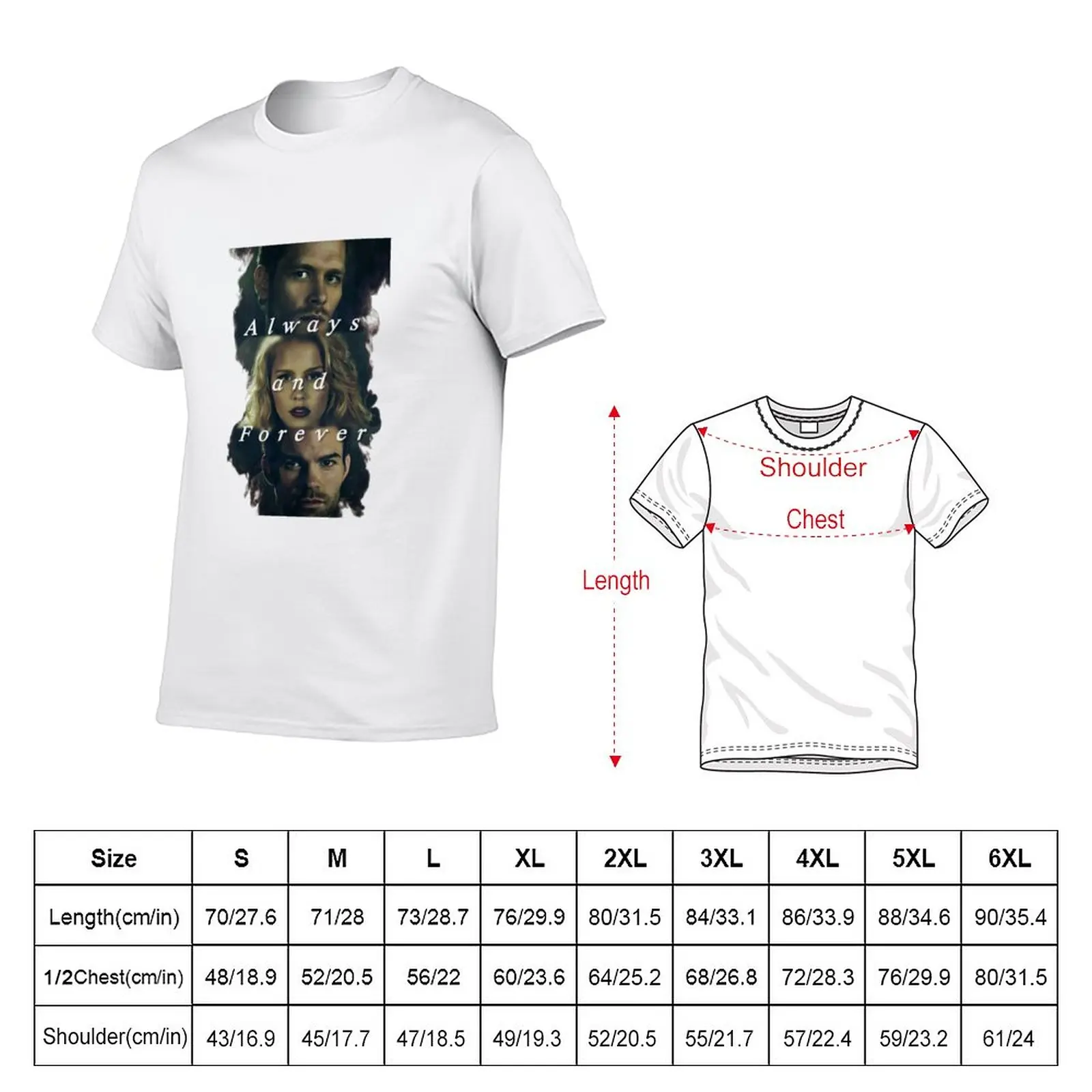 New The Originals Always and Forever T-Shirt korean fashion men graphic t shirts