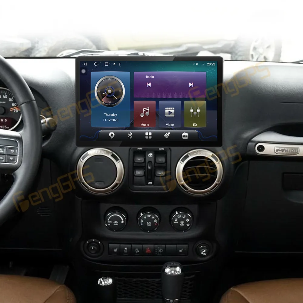 

13,6-дюймовый автомобильный радиоприемник для Jeep Wrangler 2011-2017, GPS-навигация, мультимедийный стереоплеер, блок Carplay, AI-экран, DSP, автомобильные аксессуары