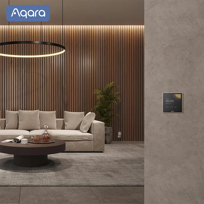 Aqara Scene Panel Switch S1 Zigbee 3.95 "شاشة لمس ذكية AI التعرف على الإيماءات Siri التحكم الصوتي العمل مع تطبيق Apple Homekit