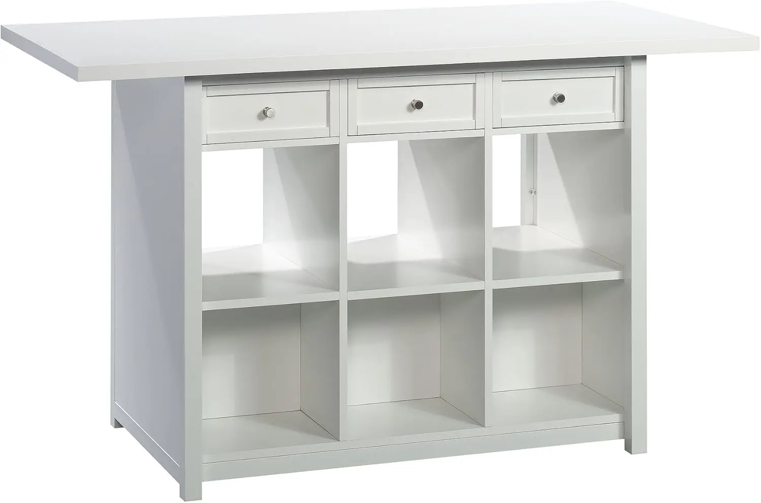 Craft Pro Series Work Table/ Pantry Cabinets, White Finish