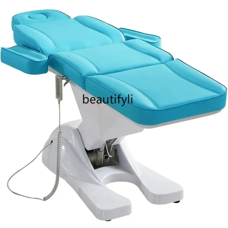 Electric Beauty Bed Beauty Salon Special Micro-Finishing Surgery Bed Tattoo   Multi-Function Lifting and Foldable