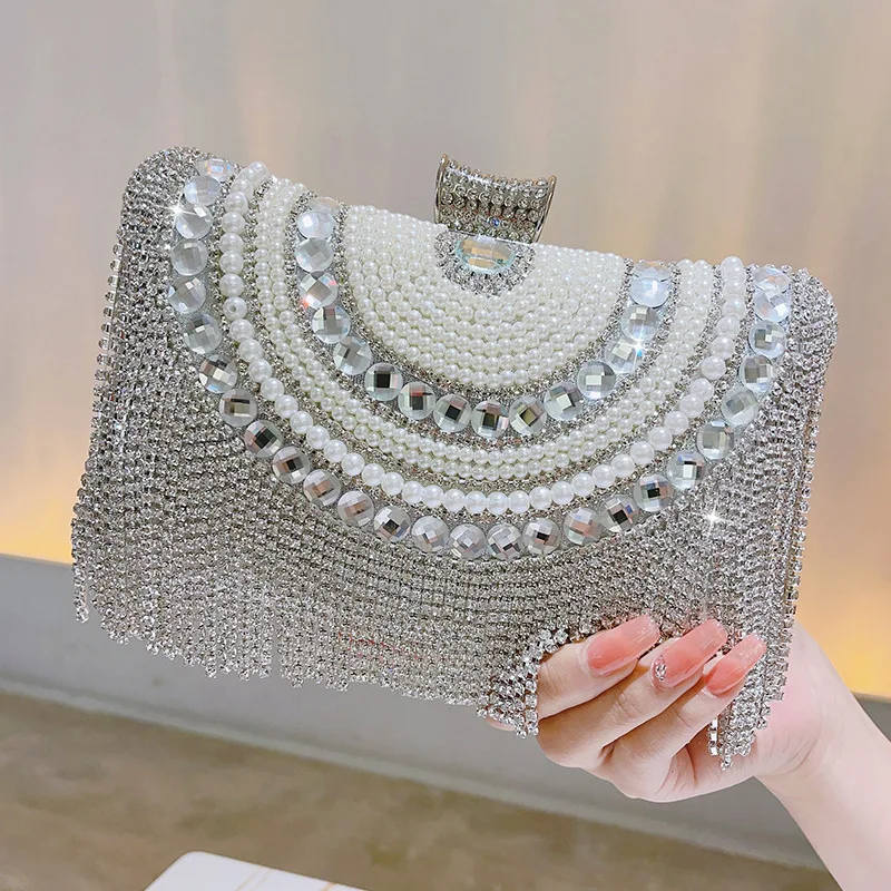 Luxury Handbag Diamond Wallet Rhinestone Wedding Gift for Bride and Friend Valentine's Day Gift Lady's Party Bag with Coin Purse