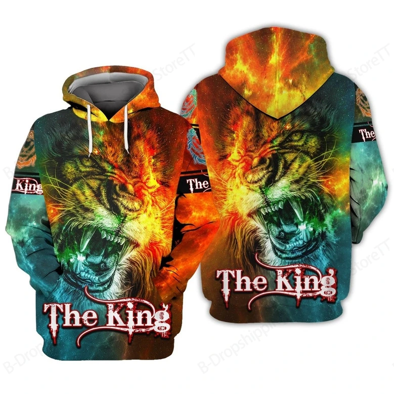 Lion Cross 3D Print Hoodie Men Women Fashion Jesus Faith Hoodie Sweatshirt Autumn Winter Coat Unisex Tracksuit Mens Clothng Teen