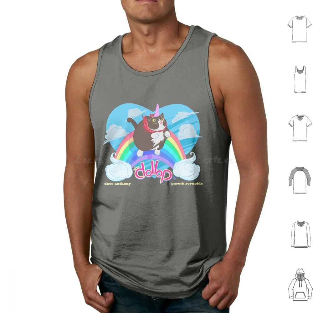 Dollop-Josénicorn Tank Tops Print Cotton The Dollop Dave Anthony Gareth Reynolds José Fosdike