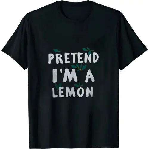 Yellow Lemon Costume Pretend I'm A Lemon Halloween Party T-Shirt