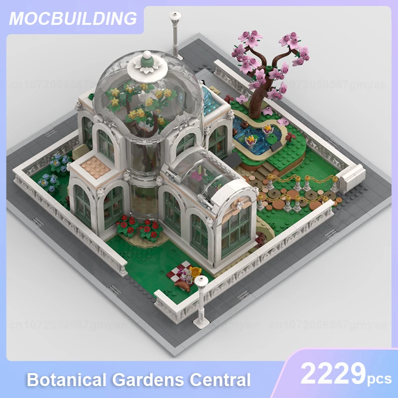 Giardini botanici centrali modulari MOC Building Blocks fai da te assemblare mattoni architettura del paesaggio giocattoli educativi regali 2229 pezzi