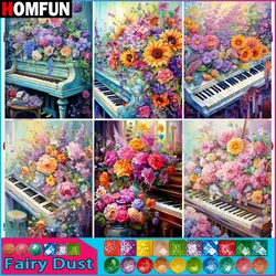 HOMFUN Fairy Dust Diamond Painting Full Square/Round Drill 5D DIY