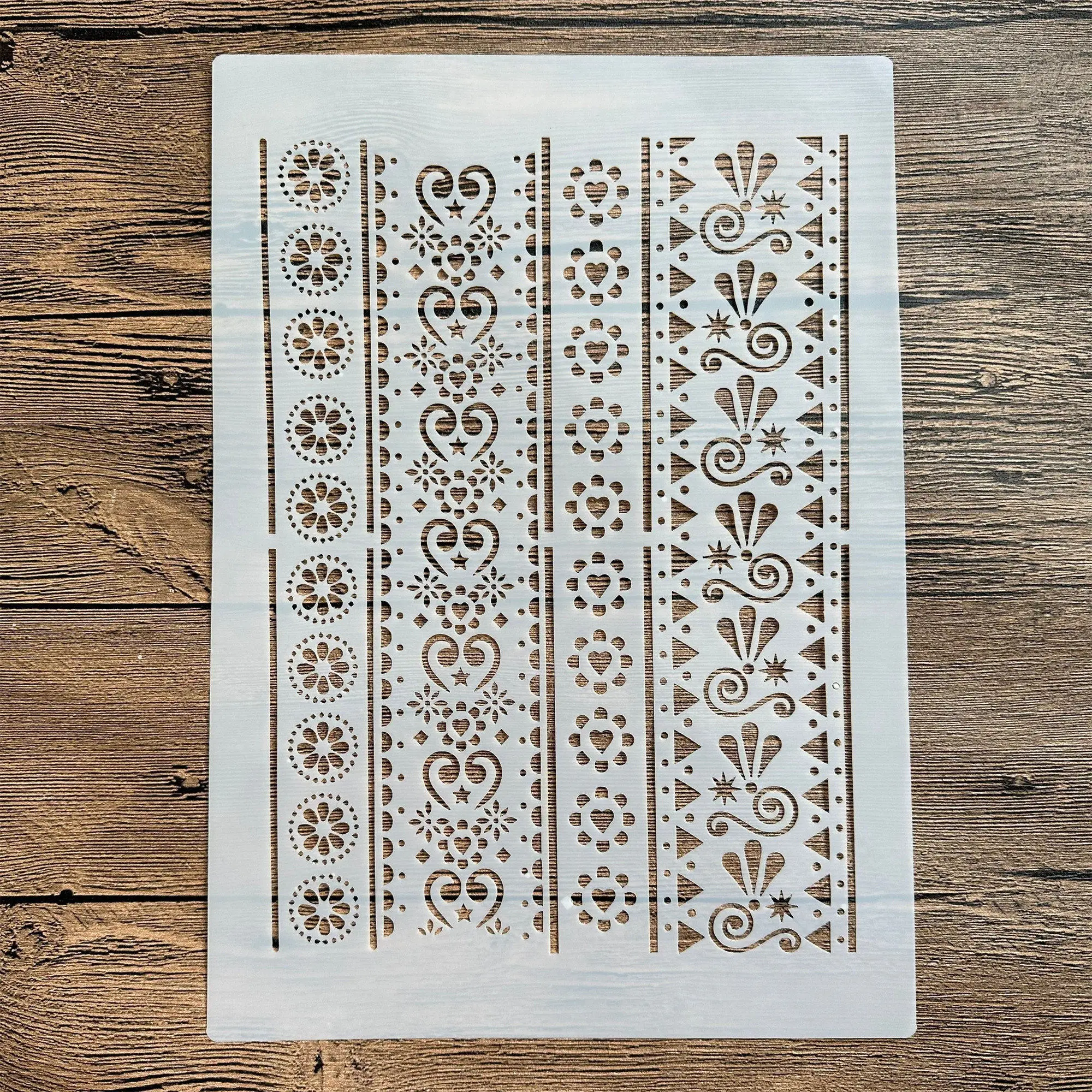 A4 29*21cm Mandala DIY szablony malowanie ścian księga gości kolorowanie tłoczenie Album papier dekoracyjny szablon karty ciasto
