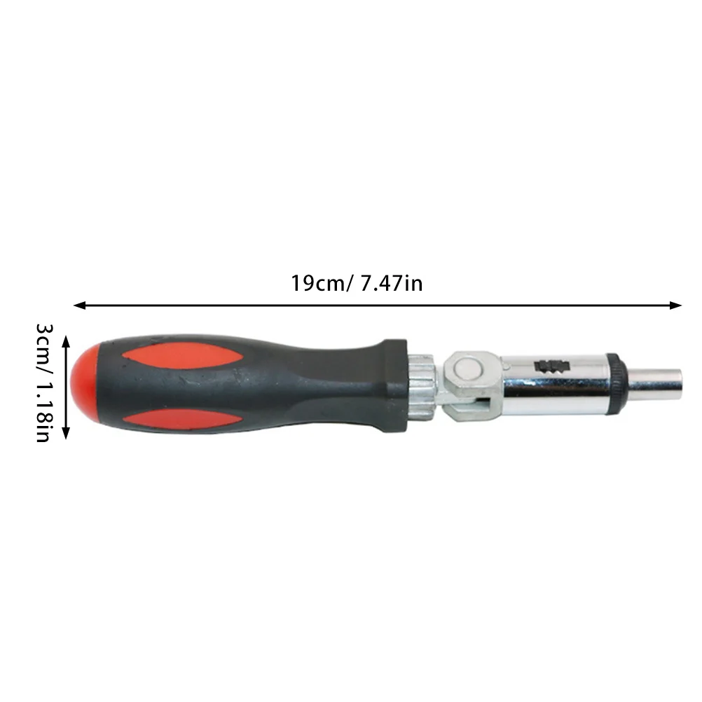 

Anti Electric Screwdriver Bits Set 1/4 Inch Handle 0-180° Adjustable Bit Holder For Hard To Reach Fasteners