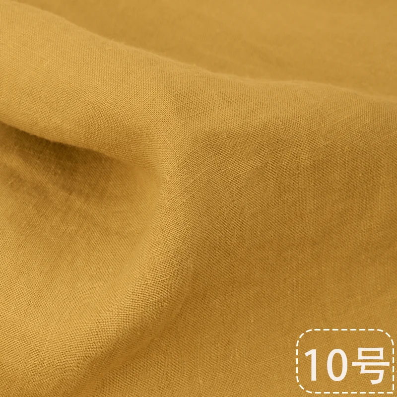 10 Meter Stone Sand Washed  100% Hemp Fabric 145 cm 290 Grams For Pants Clothes Small Wholesale HD2020