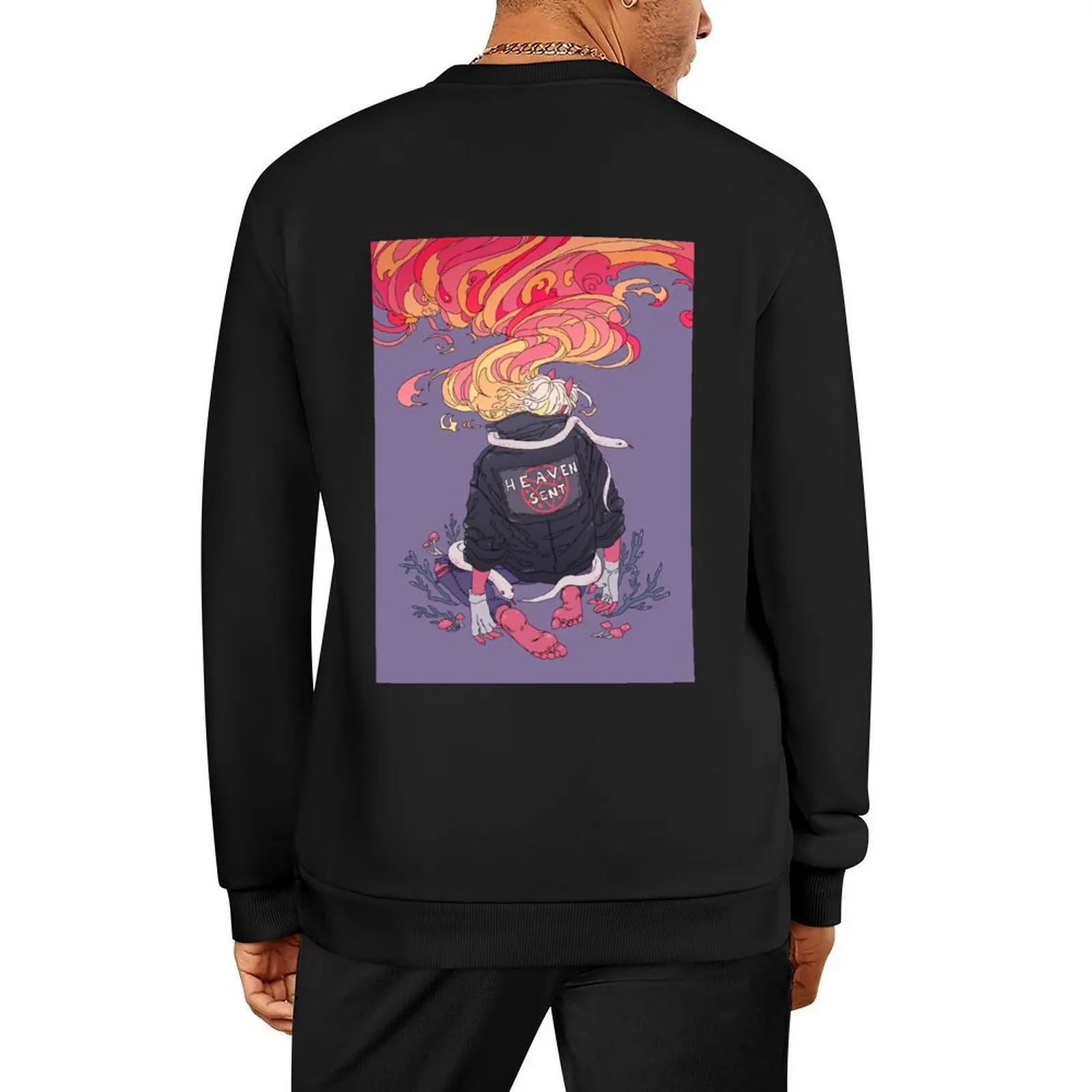 

Heaven sent Pullover anime clothes men's sweat-shirt blouse autumn sweatshirts