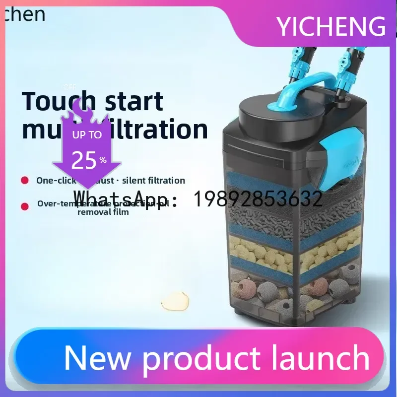 

Внешний фильтр-ведро JX для аквариума, три в одном: циркуляция воды, насос для аквариума, для больших и травяных аквариумов, бесшумный фильтр-ведро.