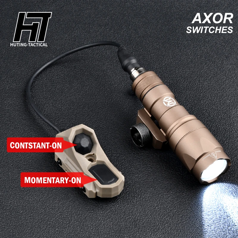 

Tactical Remote Dual Function Pressure Switch SF/2.5mm/3.5mm/Crane PLUG UNIT AXON Switches Flashlight Hunting Airsoft Accessorie