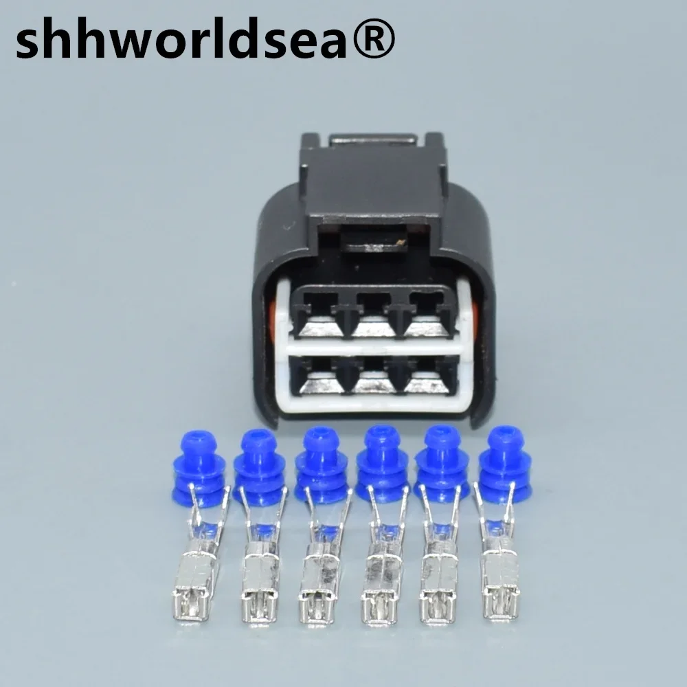 shhworldsea auto socket  6pin 2.8mm Accelerator Pedal Automotive Wire Connector DJ70616C-2.8-21 936257-2/936294-2