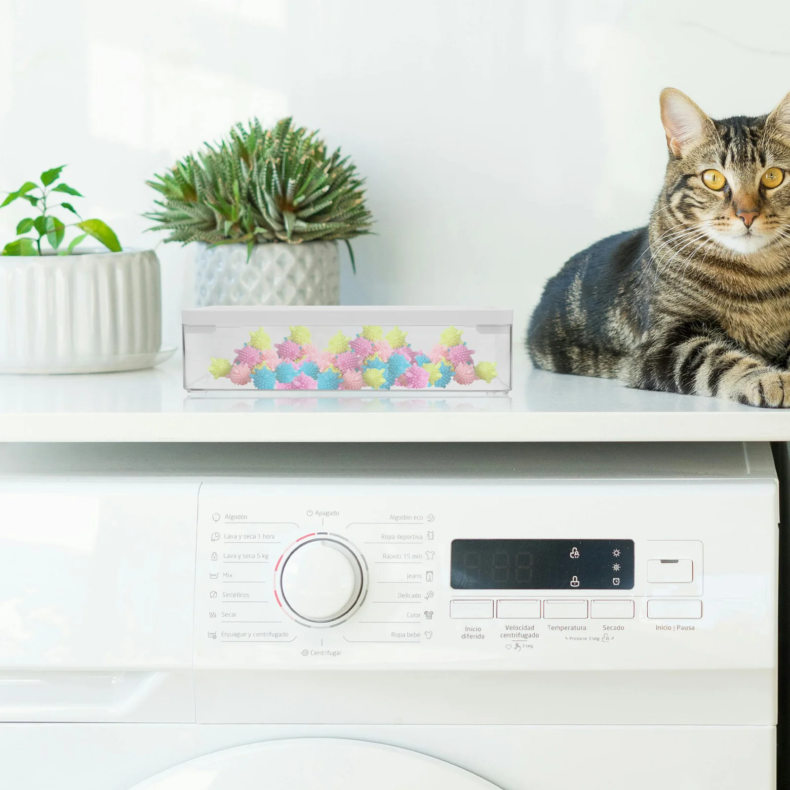 

Laundry Pod Container Durable Organizer Airtight Seal Sleek Design Efficient Dispensing Laundry Room Storage Powder Holder