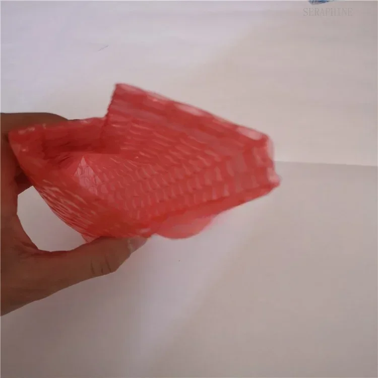 Red Anti-static Bubble Bag Plastic Shockproof Protective Packing for Small Business Shipping Moving Packaging Pouch