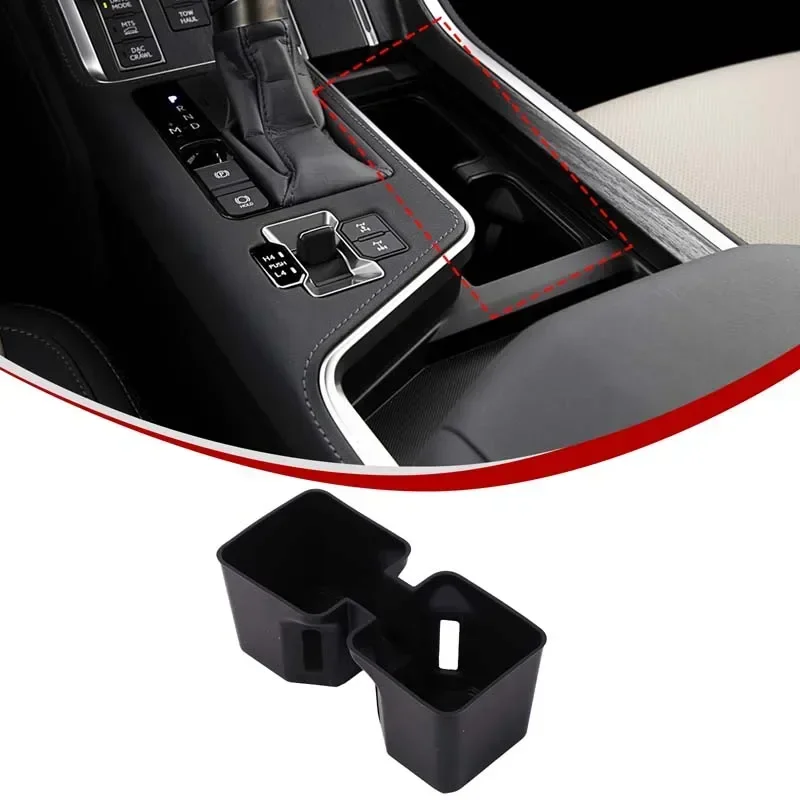 For Lexus GX 550H 2024 2025 Cup Holder Storage Box Shock-Absorbing Central Cup Tray Silicone Tidying Car Accessories