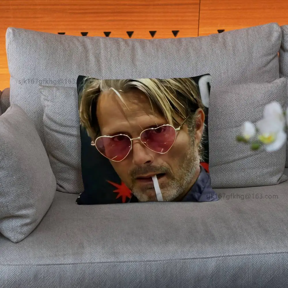 Mads Mikkelsen H-Hannibal Pillow Case Pillow Case Living Room Sofa Cushion Cover Suitable For Home Bedroom Room Decoration view 2