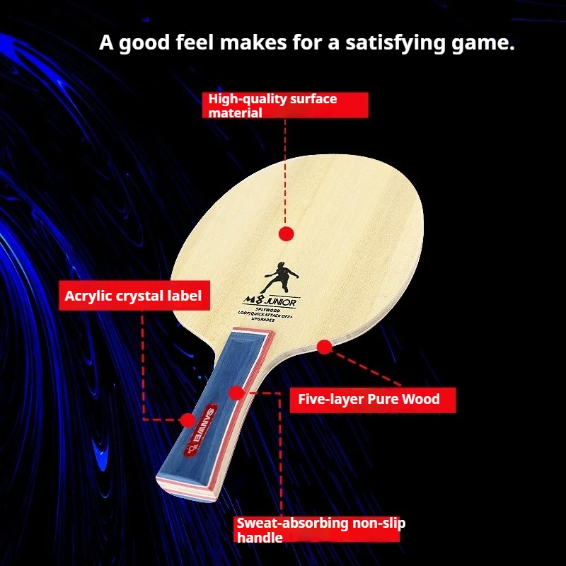 

SANWEI M8/T5000/GT-7 Table Tennis Blade 5 Layer Pure Wood/5 Wood 2 Carbon Ping Pong Paddle Fast Attack & Loop for Training