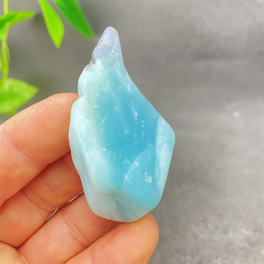 

Sky Blue Natural Crystal Mineral Specimen - Rough Gemstone Ore Stone Original Artifact for Home Decoration