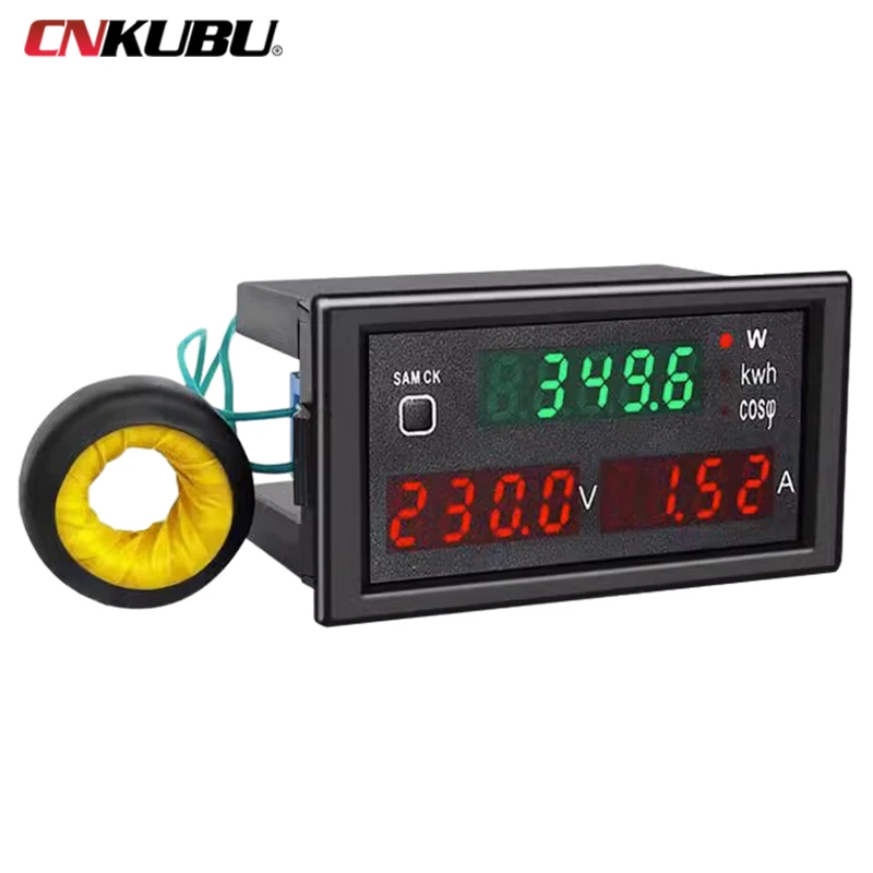 

DL69-2047 LED Multifunctional Digital Power Meter Intelligent Meter AC Voltmeter Ammeter Power Factor Detector Accurate