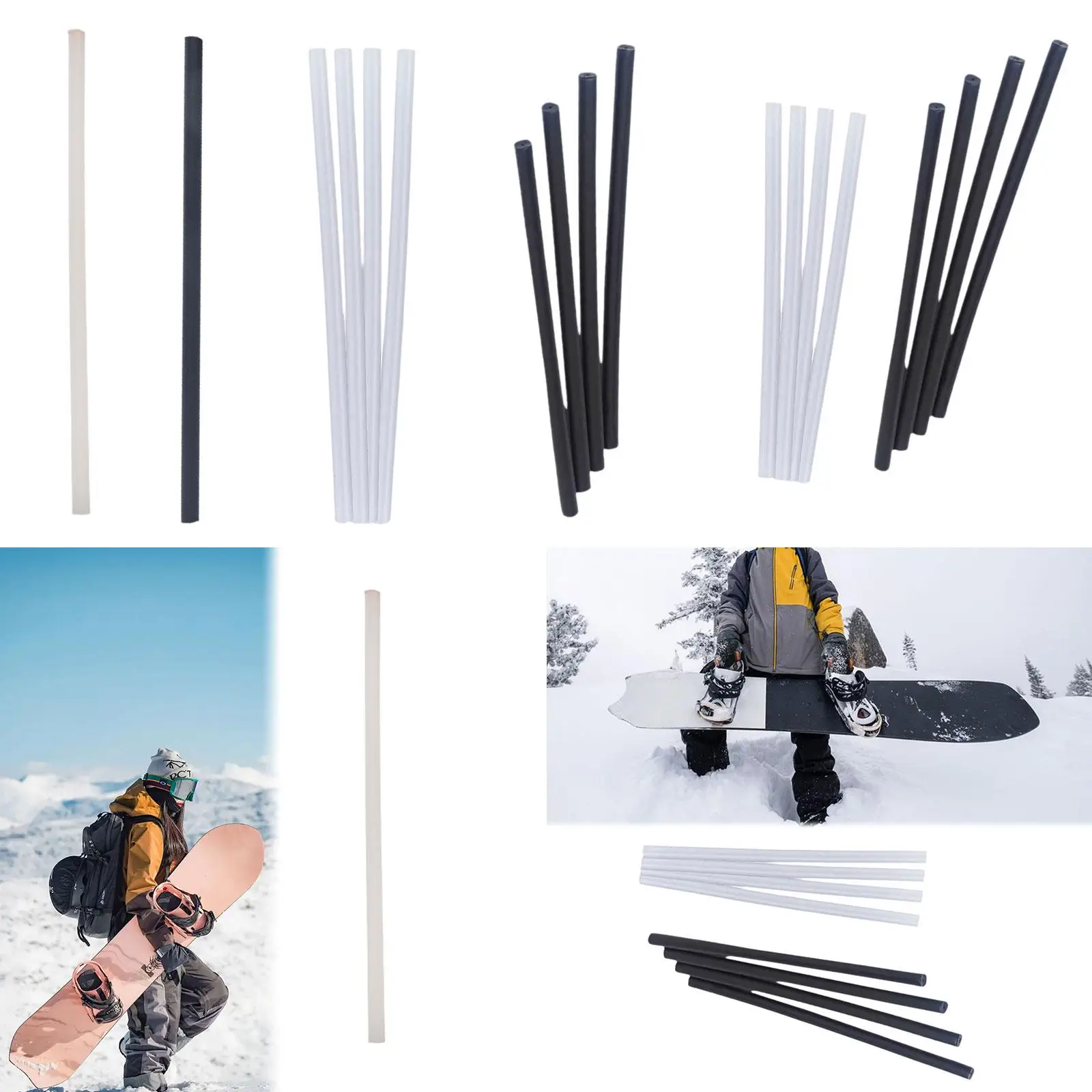 

Snowboard Repair Tuning Device Snowboard Bottom Repair Sturdy Easy Carrying Wax Stick for Winter Sports Snowboard