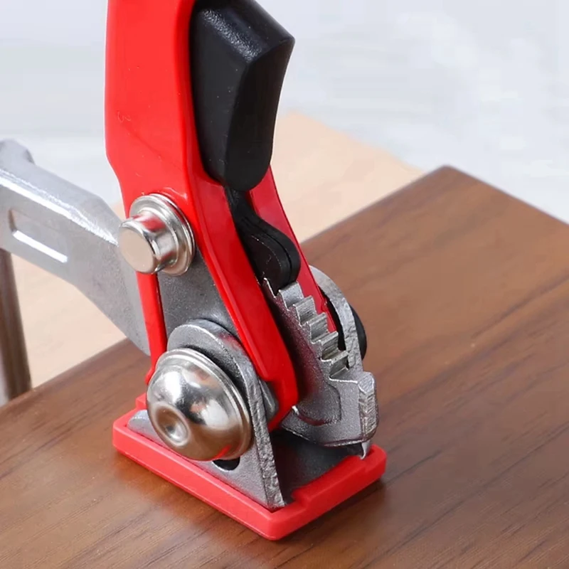 ABSU Desktop per la lavorazione del legno Morsetto di fissaggio ad azione rapida Clip fissa veloce per panche per la lavorazione del legno Morsetto F a cricchetto con foro da 20 mm