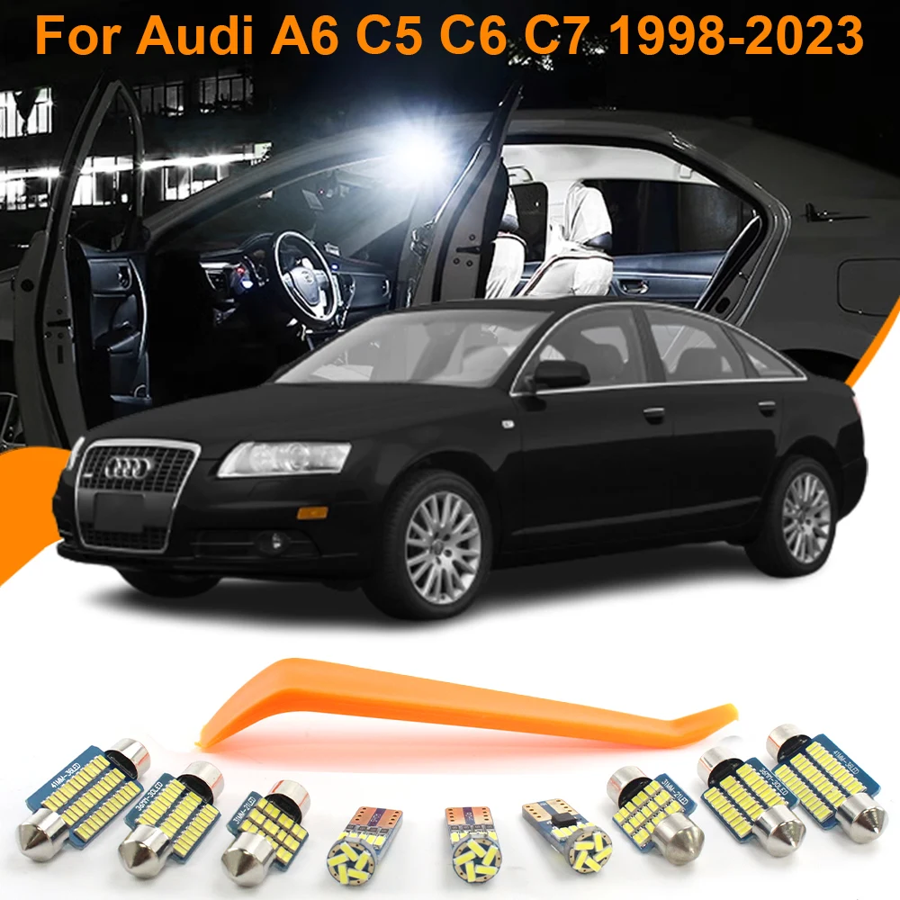 

Car LED Interior Light Canbus For Audi A6 C5 C6 C7 Sedan Avant 1998-2005 2006 2007 2008 2009 2010 2011-2023 Accessories LED Lamp