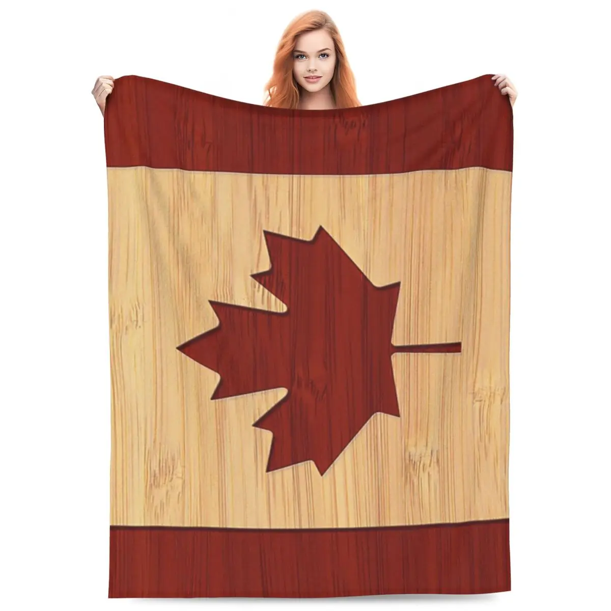 

Canada Flag National Culture Blankets Flannel Sofa Portable Throw Blankets for Home Bedroom Office Throws Bedspread Quilt